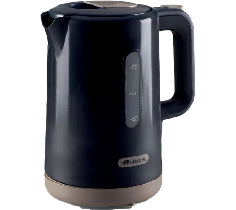 Image of ARIETE Breakfast 2846 Jug Kettle - Black & Dark Grey, Black,Silver/Grey 8003705121966