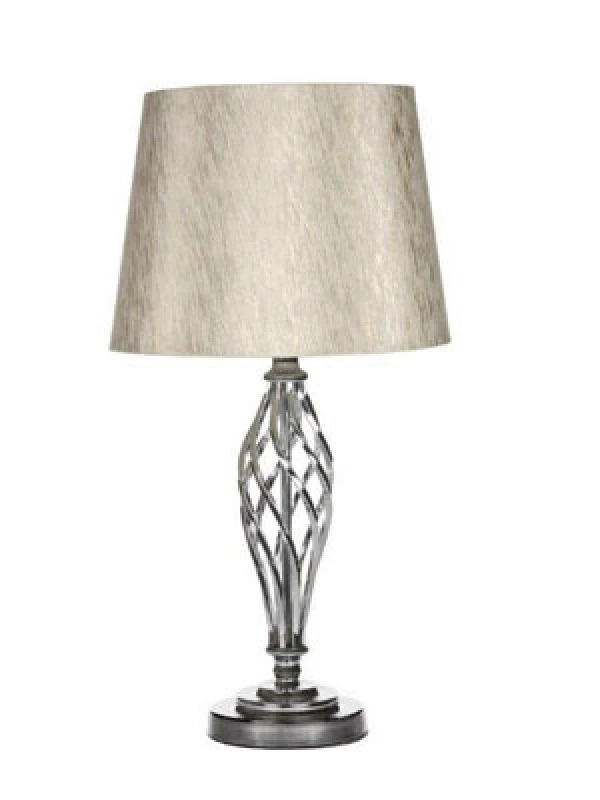 Image of K Living Compton Chrome Table Lamp And Shade