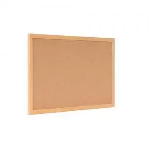 Image of Bi-Office Earth-It Cork Noticeboard Oak Frame 90x60cm 43870BS