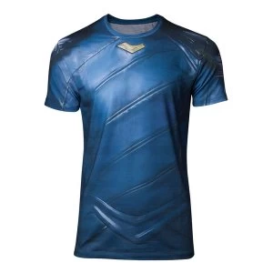 Image of Thor Ragnarok - Loki Armor Sublimation Mens Large T-Shirt - Blue