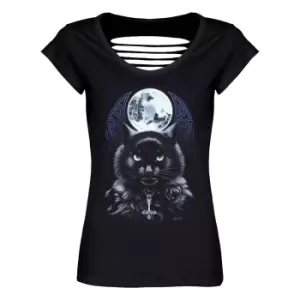 Image of Requiem Collective Womens/Ladies The Bewitching Hour T-Shirt (S) (Black)