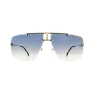 Image of Carrera Rimless Yellow Gold Dark Blue Gradient Sunglasses