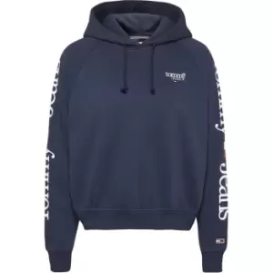 Image of Tommy Jeans Relaxed Lower Case 2 Hoodie - Blue