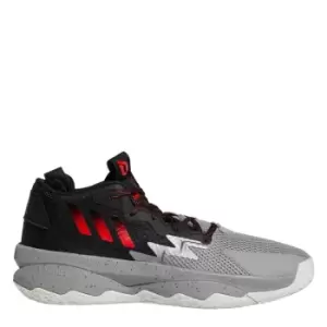 Image of adidas Dame 8 Shoes Unisex - Grey Three / Red / Core Black