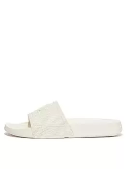 Image of FitFlop Iqushion Slides, Cream, Size 7, Women