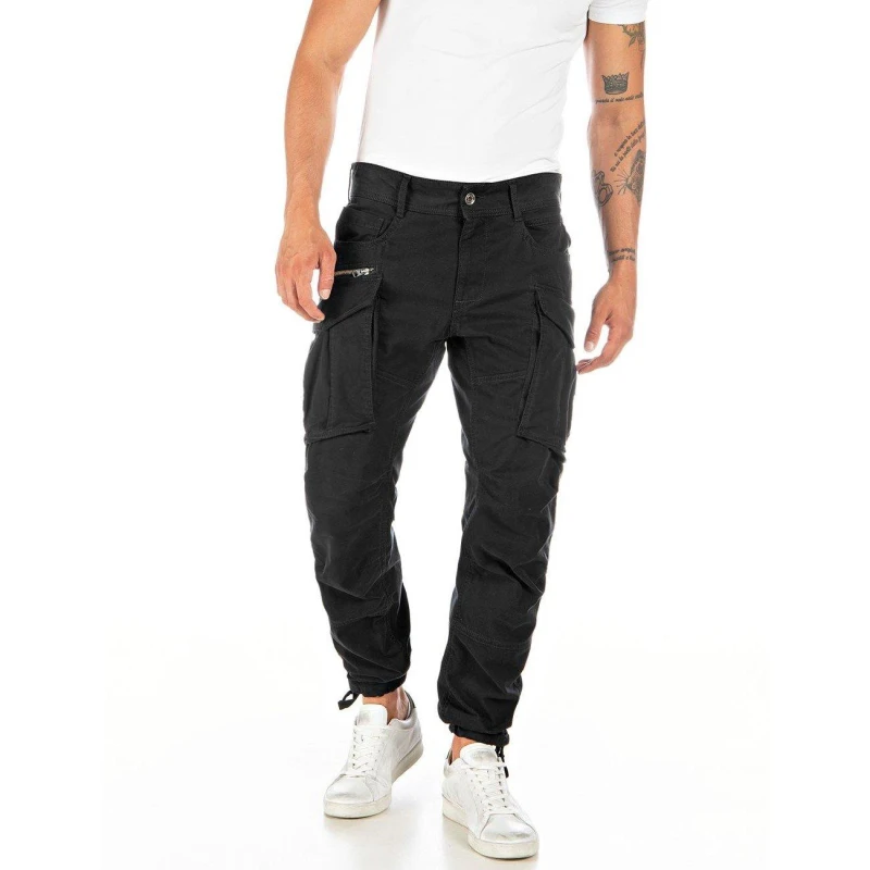 Image of Replay Joe Cargo Trousers - Black 30 S