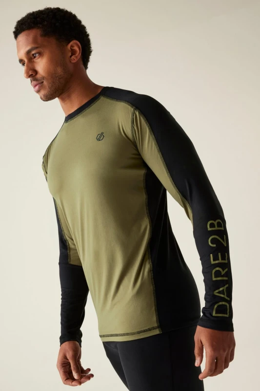 Image of Dare 2b Dare 2b Men Exchange Iii Ski Base Layer Set in Charcoal Size: Medium Charcoal M Male 5063019856865