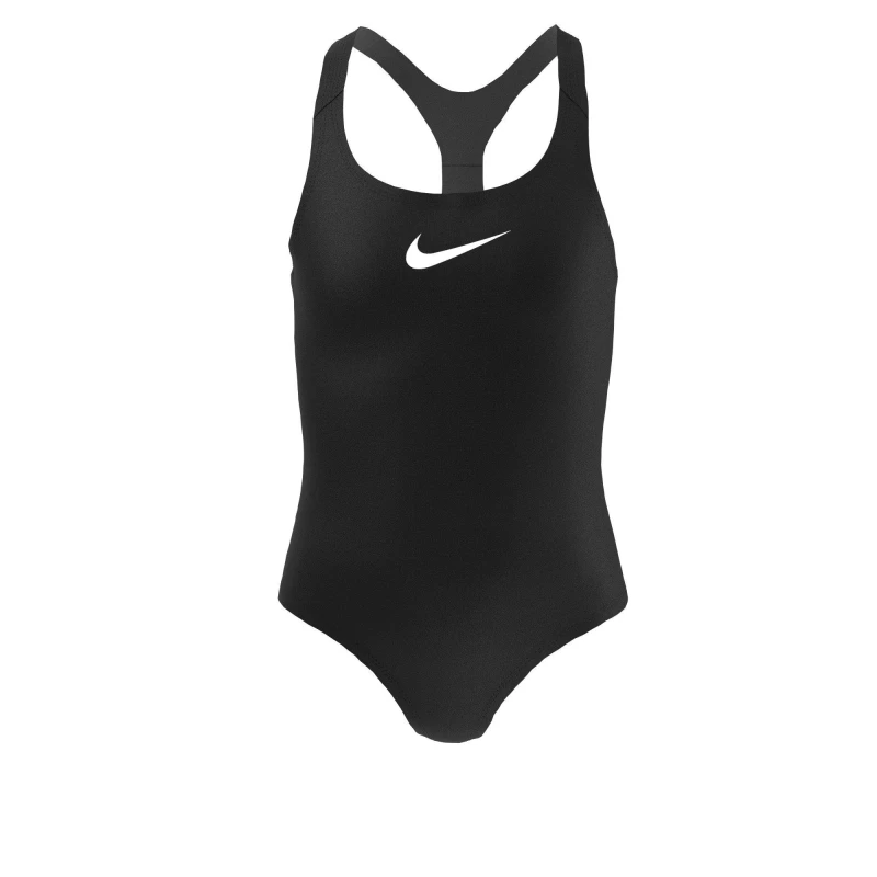 Image of Nike Swoosh Swimsuit Junior Girls Black female 14+(XL)
