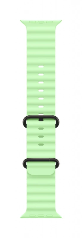 Image of Apple Apple Black Titanium Finish Band Green Fluoroelastomer, Titanium MGCL4ZM/A