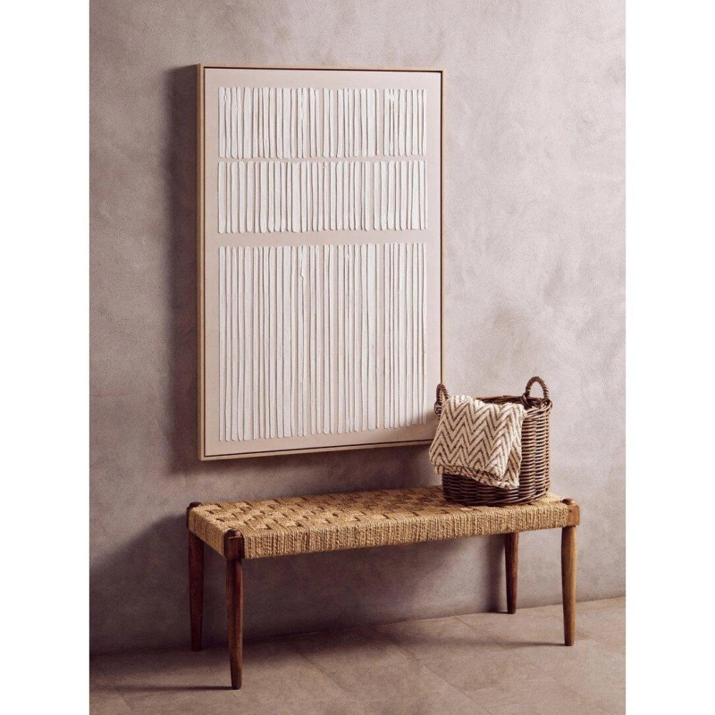 Image of Fifty Five South Astratto Natural Textured Canvas Wall Art Multi unisex One Size