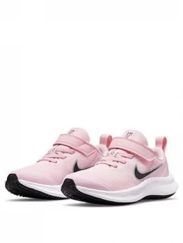 Image of Nike Star Runner 3 Childrens Trainer - Pink/Black, Size 2