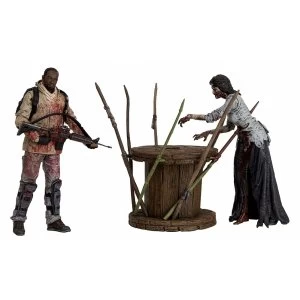 Image of The Walking Dead TV Morgan With Impaled Walker and Spike Trap Deluxe Box