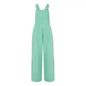 Image of Yumi Mint Green Pocket Dungarees - Green