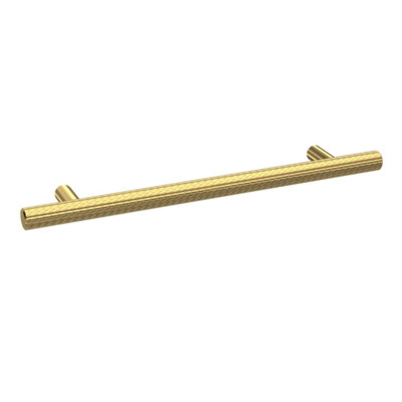 Image of Balterley Knurled Bar Furniture Handle 220mm 160mm CentresBrushed Brass Bronze
