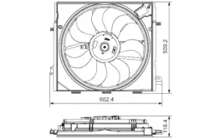 Image of VALEO Cooling Fan 696873 Radiator Fan,Fan, radiator RENAULT,Espace V (JR_)