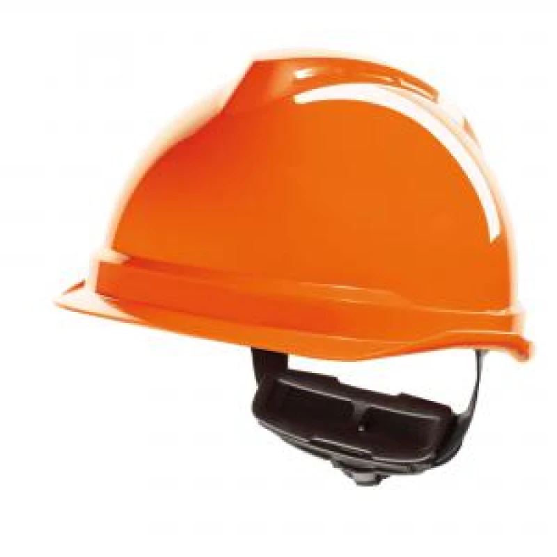 Image of MSA V - Gard 520 Peakless Safety Helmet Orange