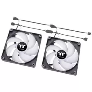Image of Thermaltake CL-F149-PL12SW-A PC fan Black, Transparent, RGB (W x H x D) 120 x 120 x 25 mm