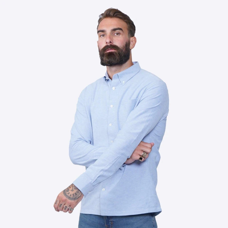 Image of Firetrap Basic Oxford Shirt Mens Blue male S