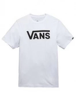 Image of Vans Boys Classic Tee, White, Size S, 7-8 Years