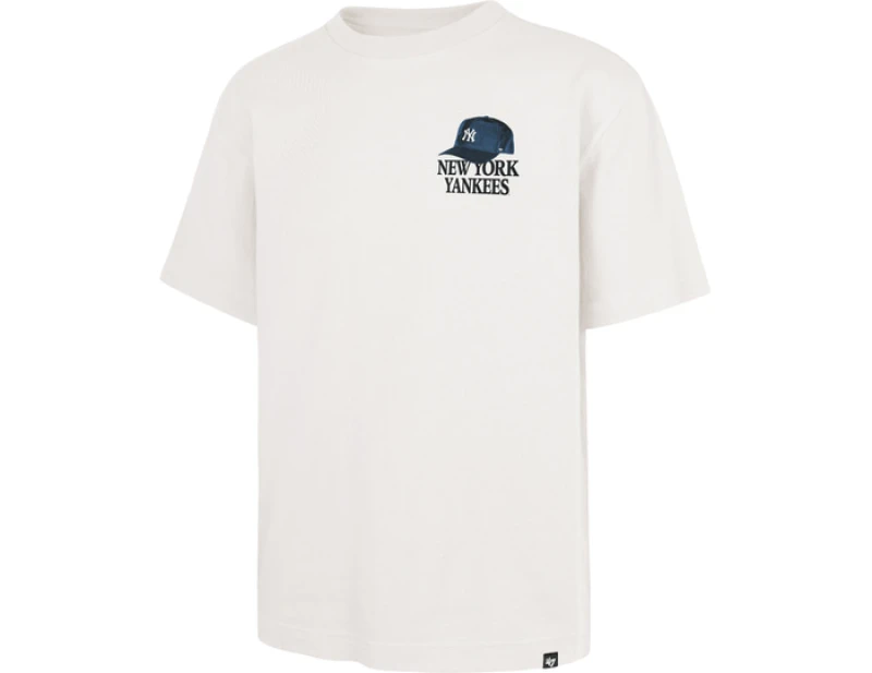 Image of '47 Brand Mlb New York Yankees In The Paper Foundation T-Shirt Beige S