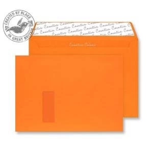 Image of Creative Colour Pumpkin Orange PS Wallet Window C4 229x324mm Ref