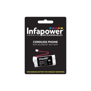 Image of Infapower Rechargeable Ni-MH Battery for Cordless Telephones 2 x AAA 2.4v 600mAh