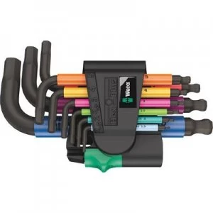 Image of Wera 950/9 Hex-Plus Multicolour 2 Allen Allen key set 9 Piece