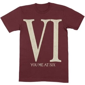 Image of You Me At Six - Roman VI Unisex Large T-Shirt - Red
