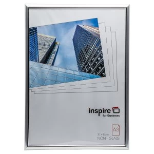 Image of Inspire For Business Certificate A3 Back Loader Silver Frame