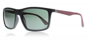 Image of Ray-Ban RB4228 Sunglasses Matte Black / Red / Gunmetal 6228/71 58mm