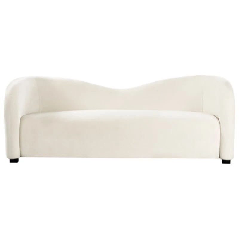 Image of Beliani Sofa 3 Seater Veltada Velvet Off-White