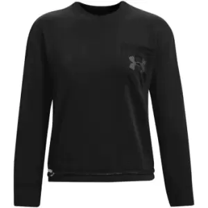 Image of Under Armour Armour Rival Fleece Crew Sweater Womens - Black