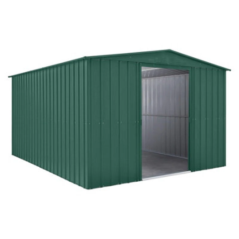 Image of Mercia Globel 10 x 12 Apex Green Metal Shed, Green ESDXL20MET216