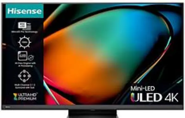 Image of Hisense 65" 65U8KQTUK Smart 4K Ultra HD Mini LED TV