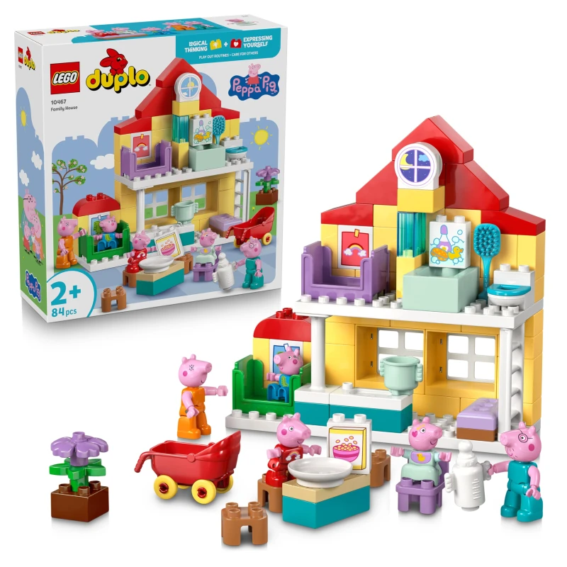 Image of Lego Duplo Peppa Pig Family House Toy With Figures 10467 One Colour WWSEQ Unisex