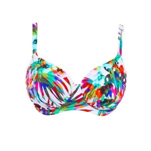 Image of Fantasie Margarita island full cup bikini top Multi Coloured