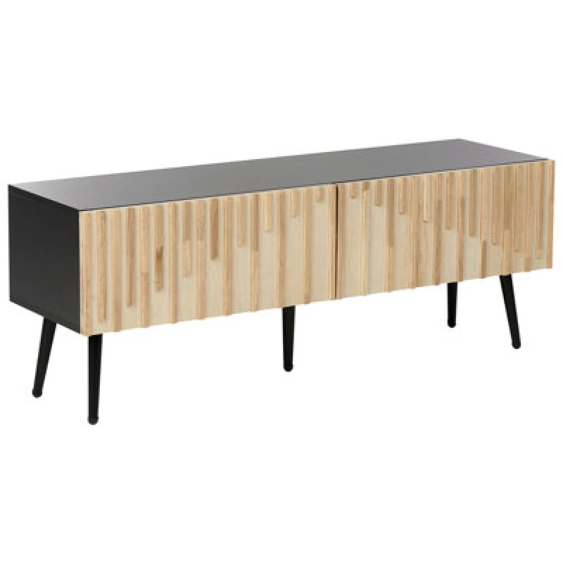 Image of Beliani TV Stand Dalcross Brown/ Black