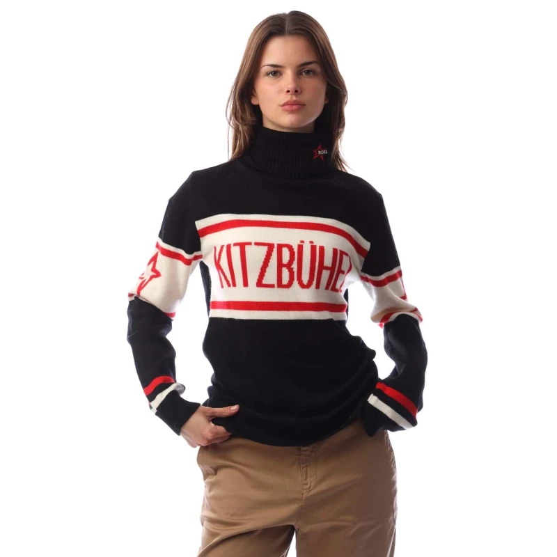 Image of Boss Womens Crew Neck Jumper Black female 12 (L)