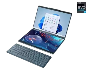 Image of Lenovo Yoga Book 9i 13 (i7-Windows 11 Home-16GB-512GB) 13th Generation Intel Core i7-1355U Processor (E-cores up to 3.70 GHz P-cores up to 5.00 GHz)/W