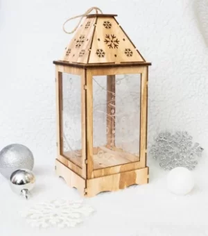 Image of St Helens H&G Wooden Christmas Lantern