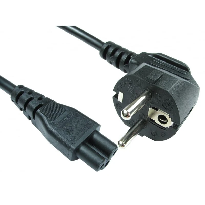 Image of FDL 2M EUROPEAN MAINS PLUG TO C5 CLOVER LEAF SOCKET CABLE