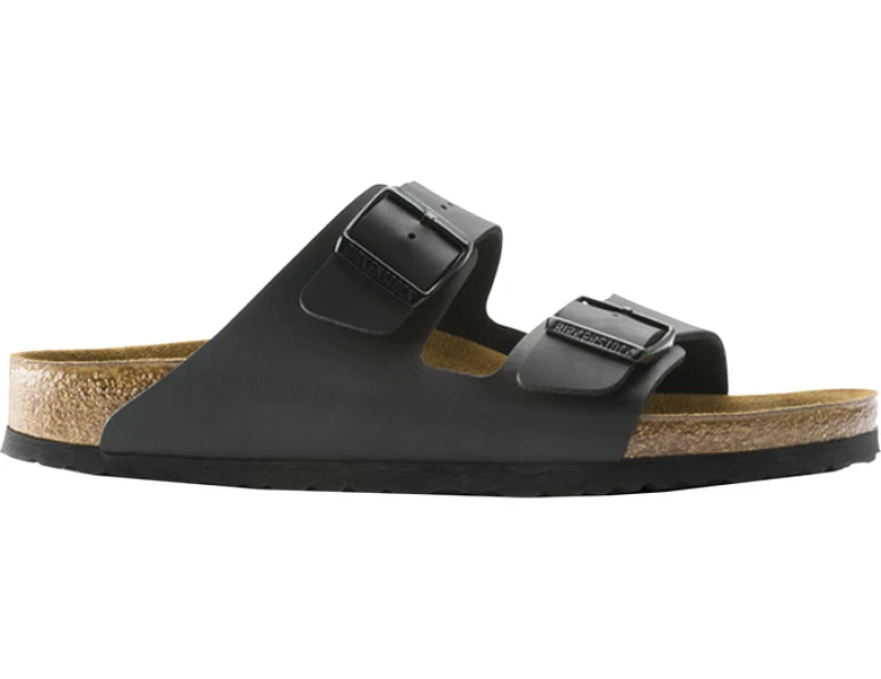 Image of Birkenstock Black Birko-Flor Arizona Sandals (Womens) Black Female 39 209176UK