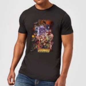 Image of Avengers Team Portrait Mens T-Shirt - Black