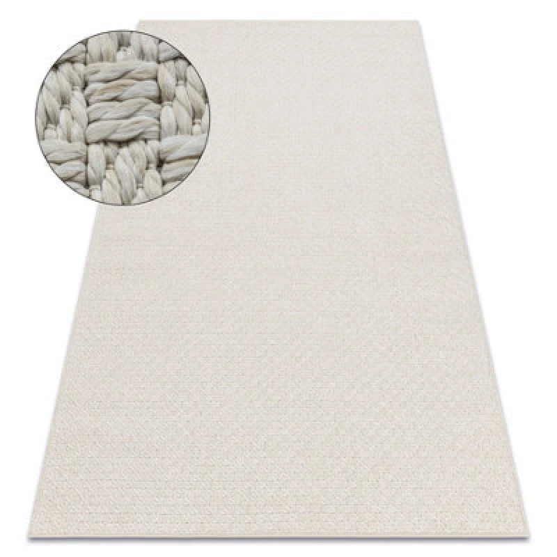 Image of RugsX Carpet Origi 3661 Cream - Flat-Woven Sisal String 58X100 Cm