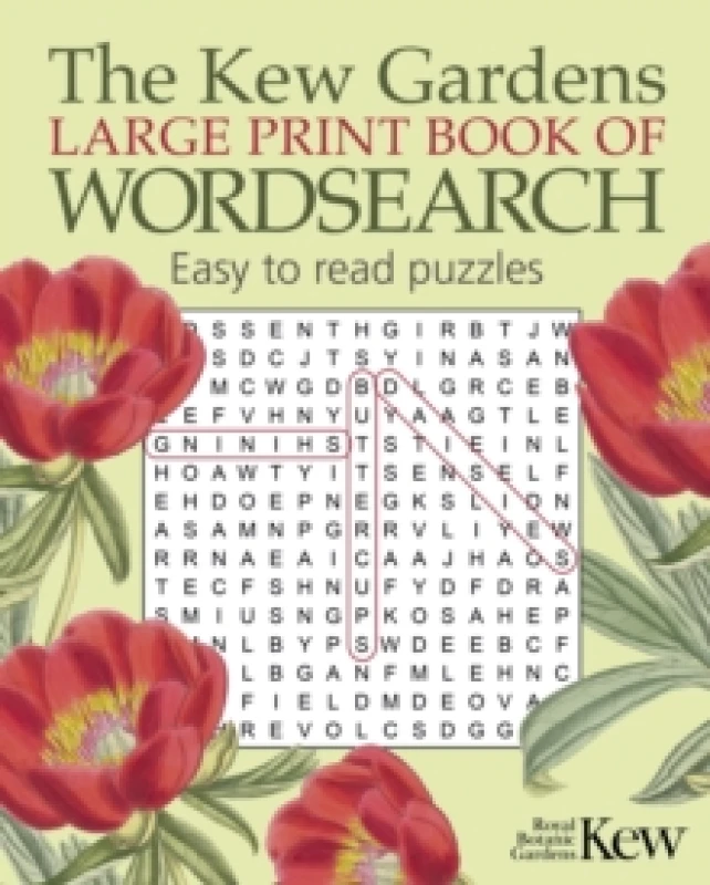 Image of The Kew Gardens Large Print Book of Wordsearch Paperback / softback