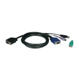 Image of Tripp Lite P780-015 USB/PS2 Combo Cable Kit for NetController KVM Switches B040-Series and B042-Series 15 ft. (4.57 m)