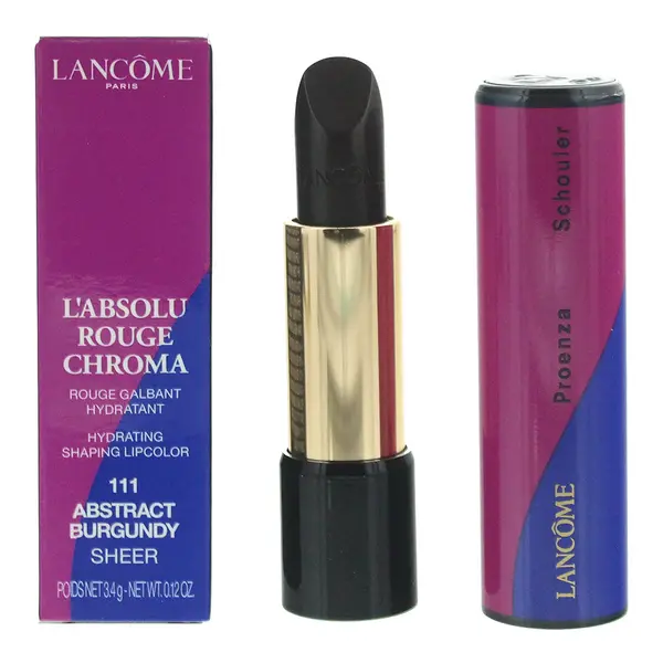 Image of Lancome L'absolu Rouge 111 Abstract Burgundy Lipstick 3.4g