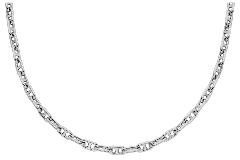 Image of Fossil JA7243040 Heritage D-Link Silver-Tone Brass Chain Jewellery