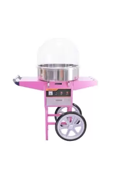 Image of Candy Floss Machine with Cart & Protective Dome