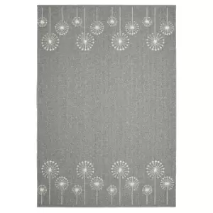 Image of Geneva Washable Rug - Grey & Sugar - 80x140cm